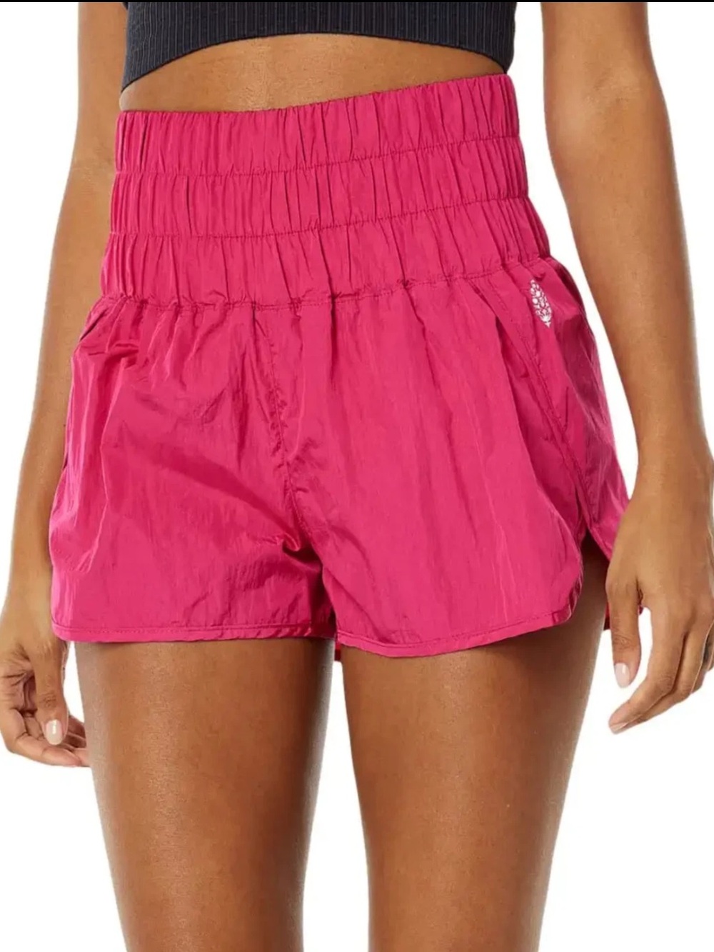 Free People Movement “The Way Home” High Rise Nylon Athletic Shorts Size Large